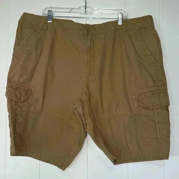 Echo Unltd Men’s Khaki Cargo Shorts H21 - Picture 1 of 6